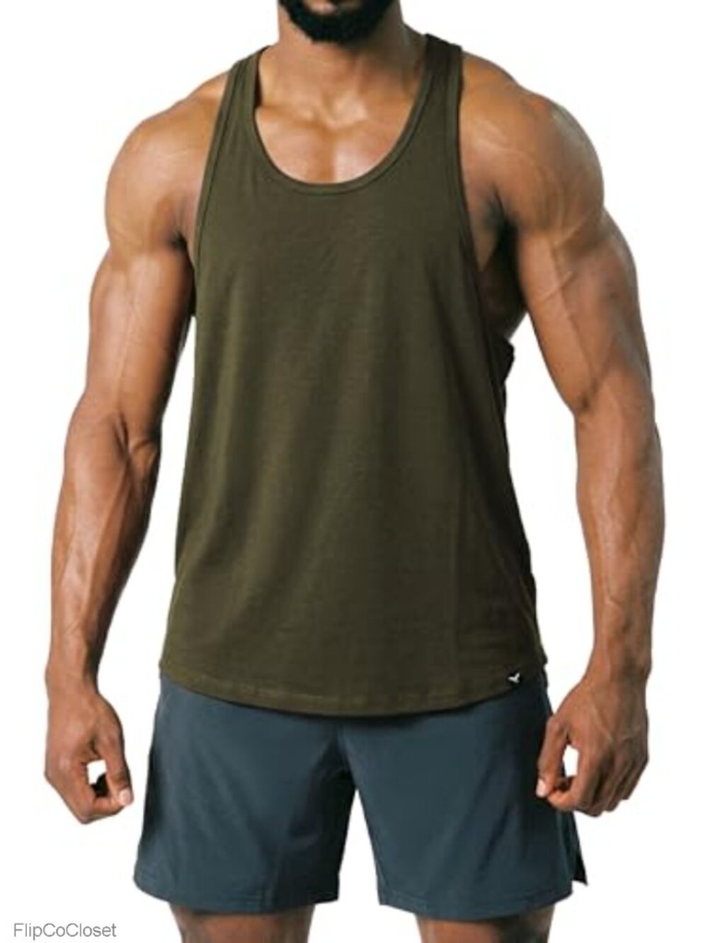 Men's Bodybuilding Stringer Tank Top Y-Back Muscle Workout Gym